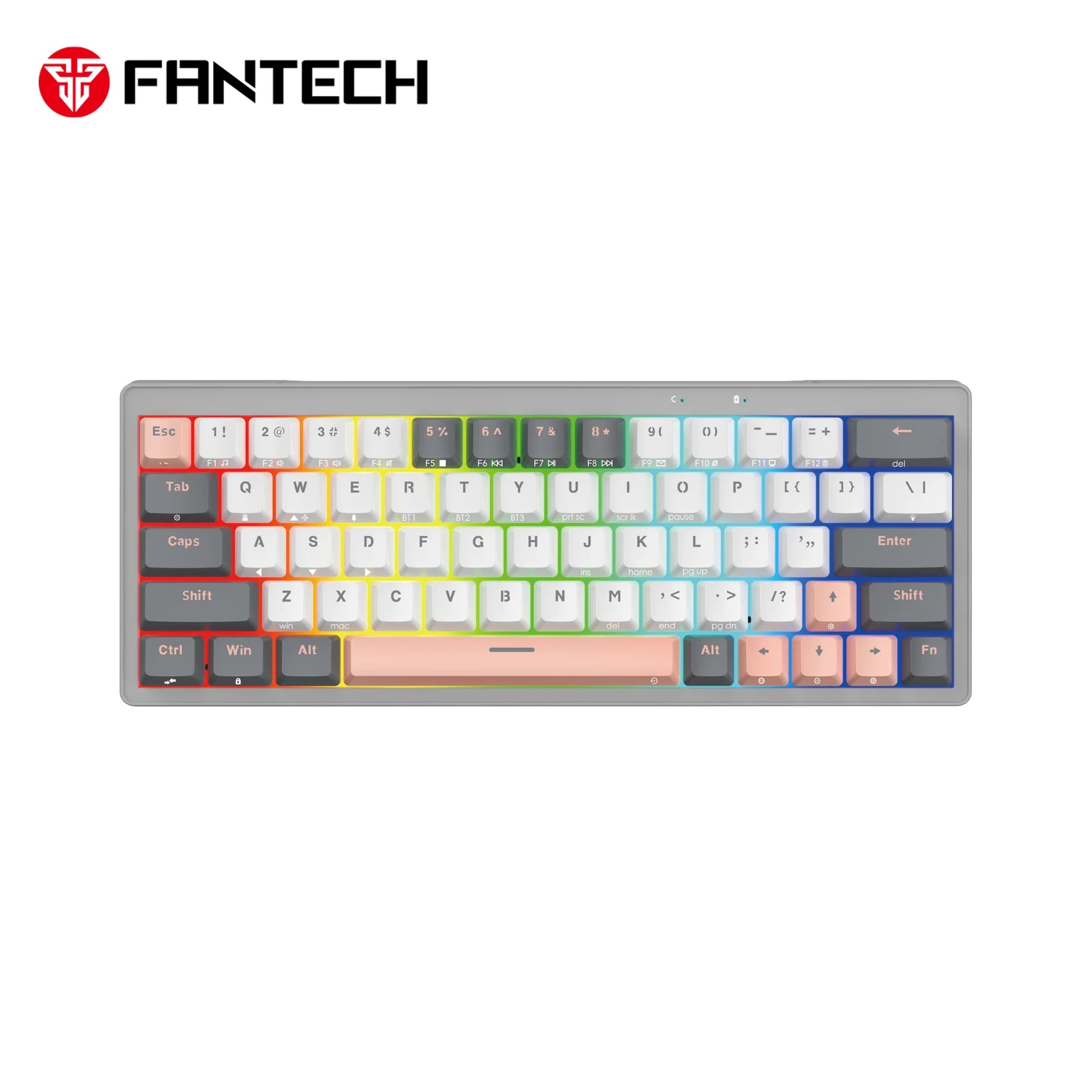 Fantech mk912 atom pro63 keyboard - rgb bluetooth wireless gaming keyboard saturn
