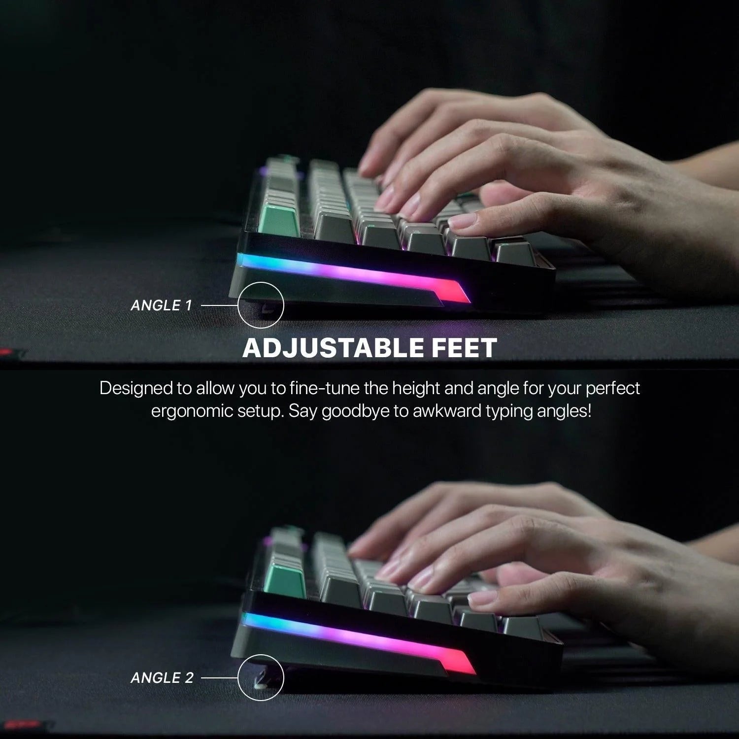 Fantech mk913 atom pro83 keyboard - rgb bluetooth wireless gaming keyboard saturn