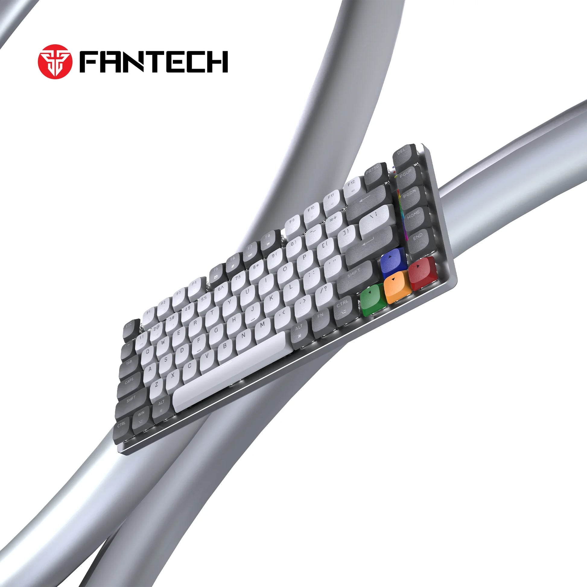 Fantech mk915 wireless mechanical keyboard - 75% low profile design with super maxfit air83 - keyboard
