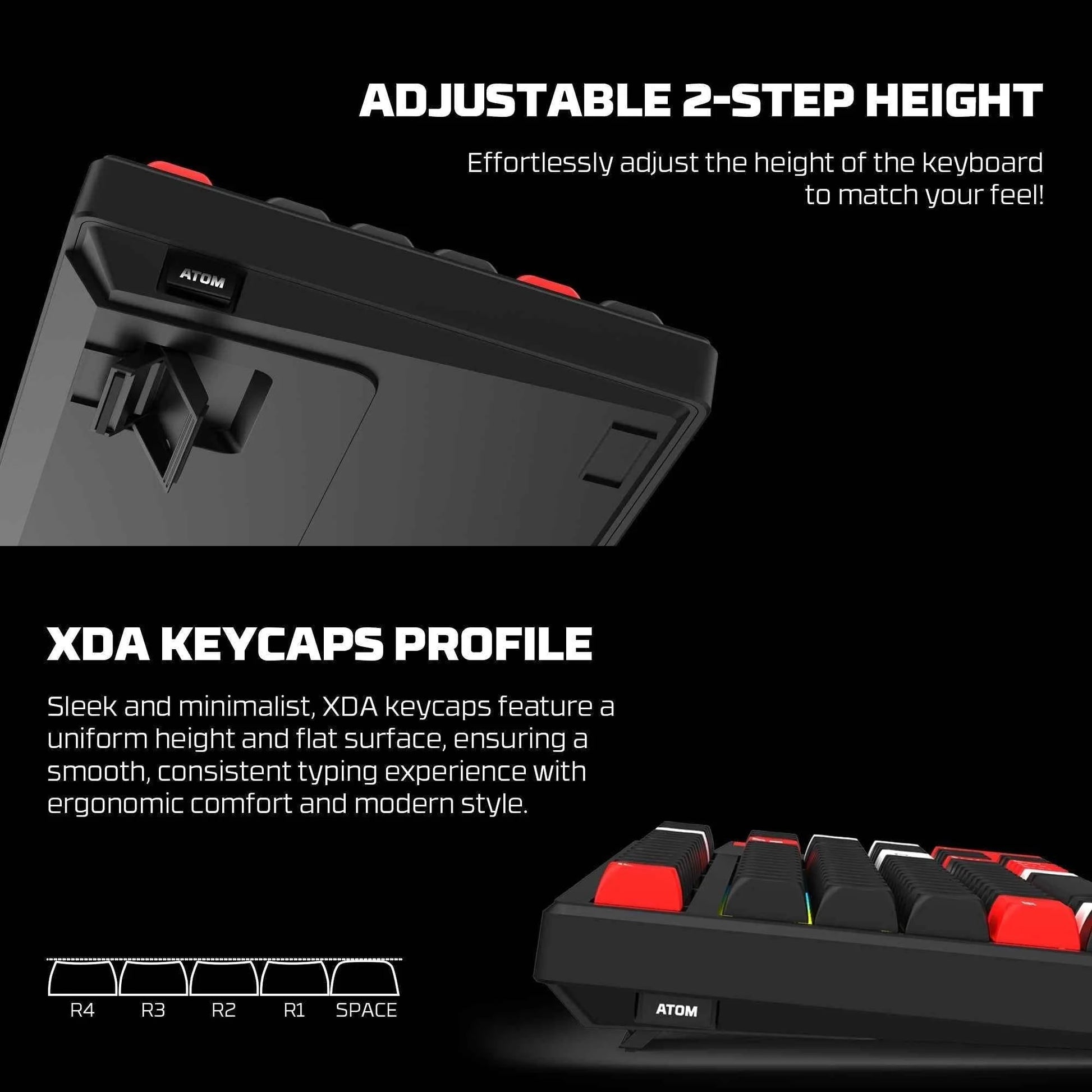 Fantech mk917 pro wireless gaming keyboard - black mechanical gaming keyboard - keyboard