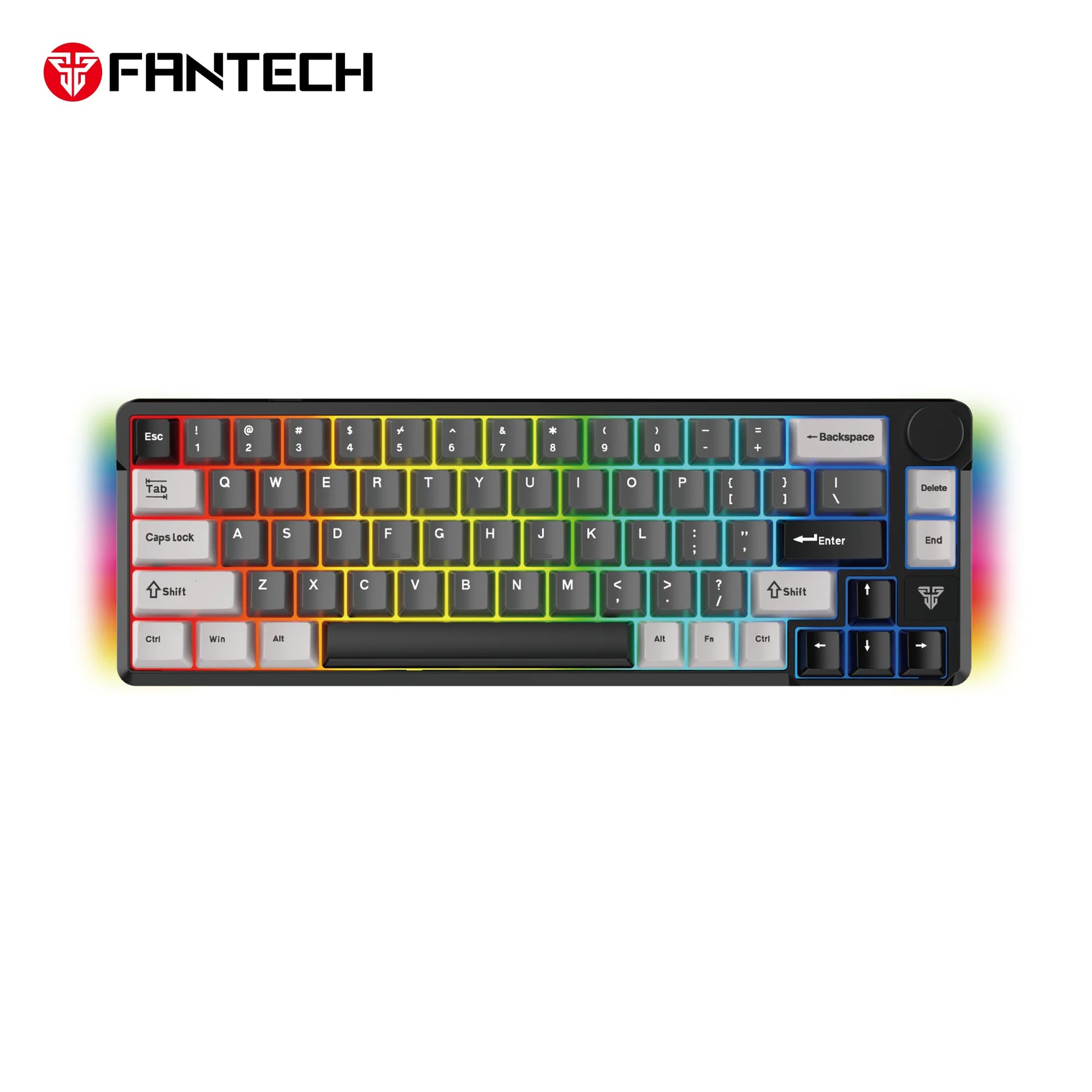 Fantech mk919 atom pro66 keyboard - high-performance black mechanical keyboard for gaming - keyboard
