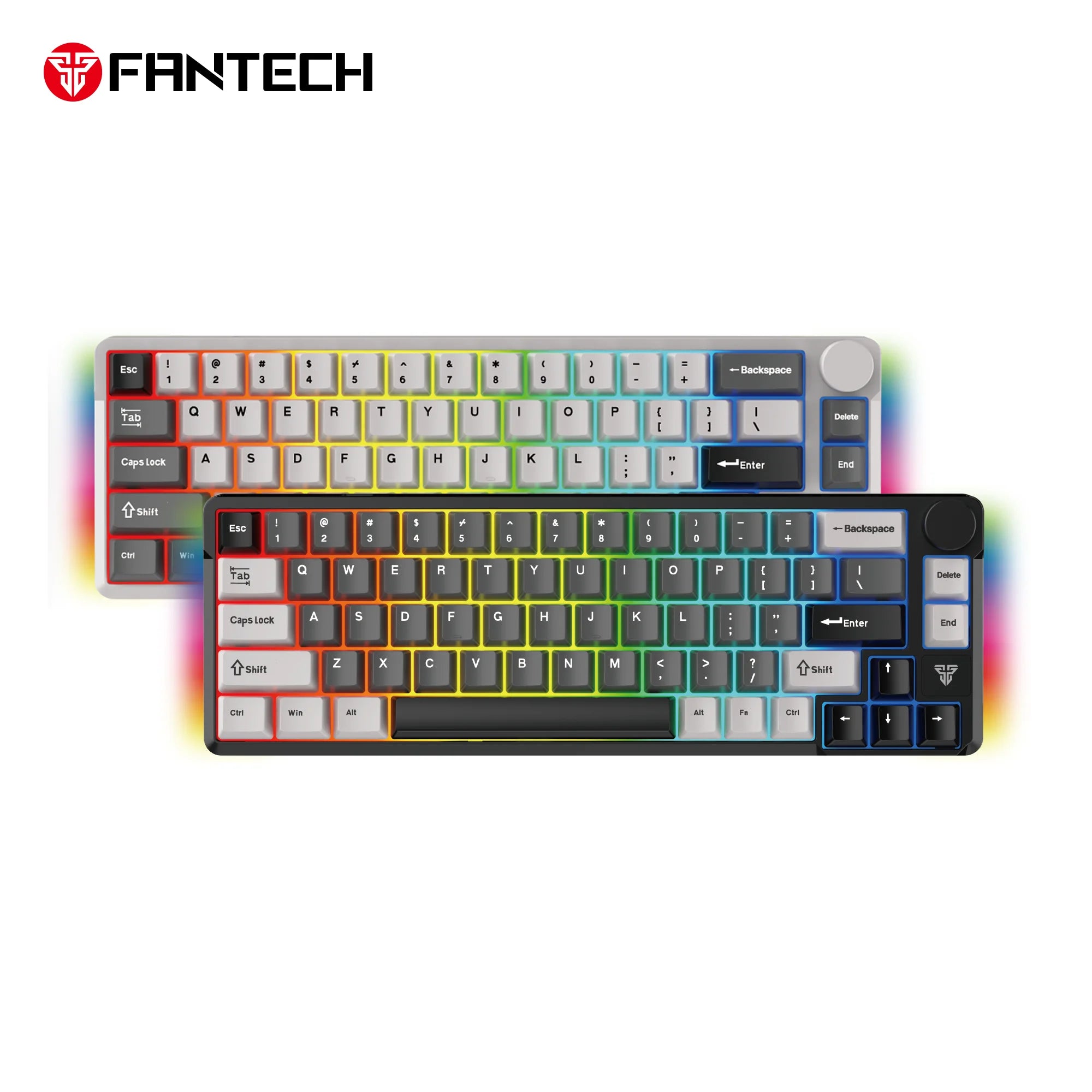 Fantech mk919 atom pro66 keyboard - high-performance black mechanical keyboard for gaming - keyboard