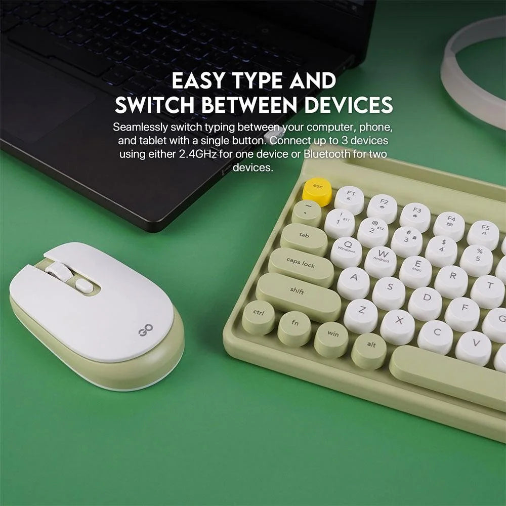 Fantech mochi wireless keyboard mouse combo set for windows - 80 keys