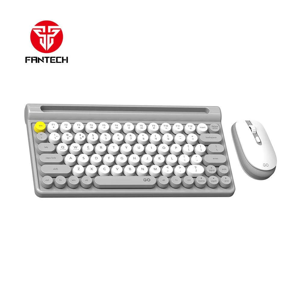 Fantech mochi wireless keyboard mouse combo set for windows - 80 keys - black sesame