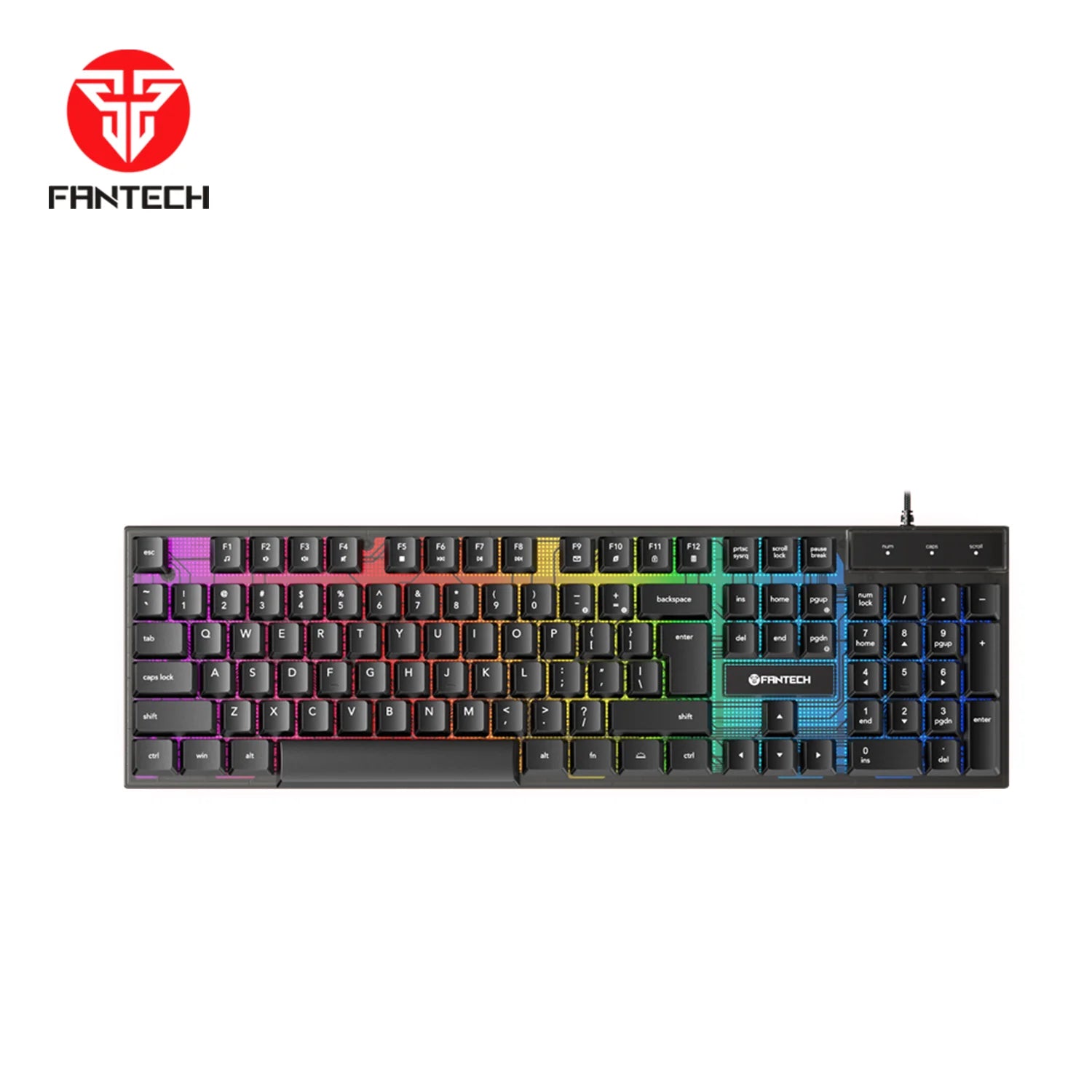 Fantech p51 gaming keyboard and mouse power bundle for ultimate gaming experience - bundle