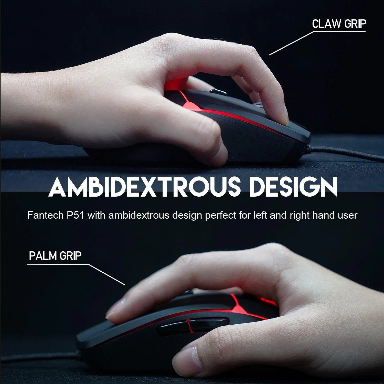 Fantech p51 gaming keyboard and mouse power bundle for ultimate gaming experience - bundle