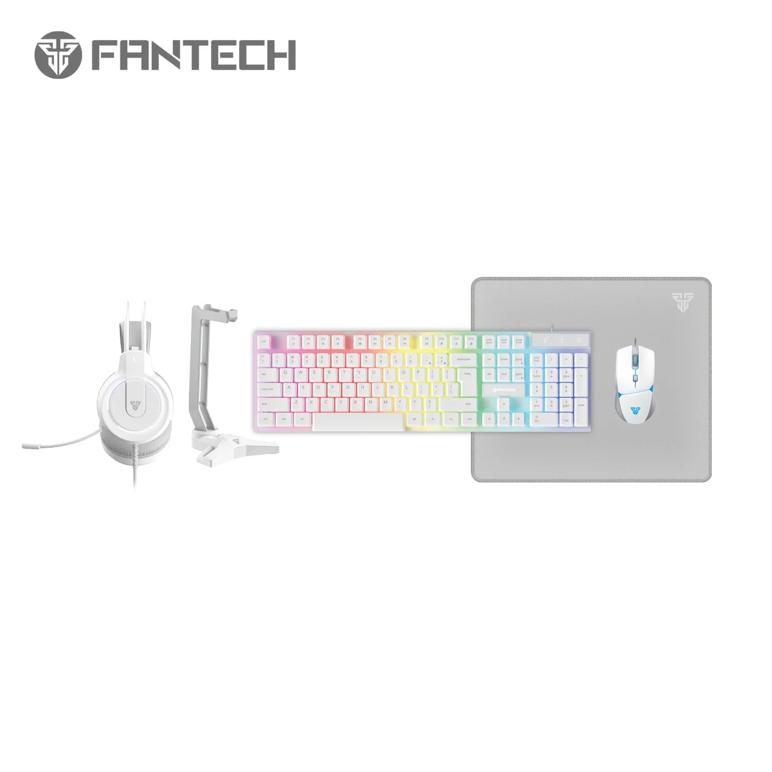 Fantech p51 gaming keyboard mouse bundle for ultimate gaming experience - kit