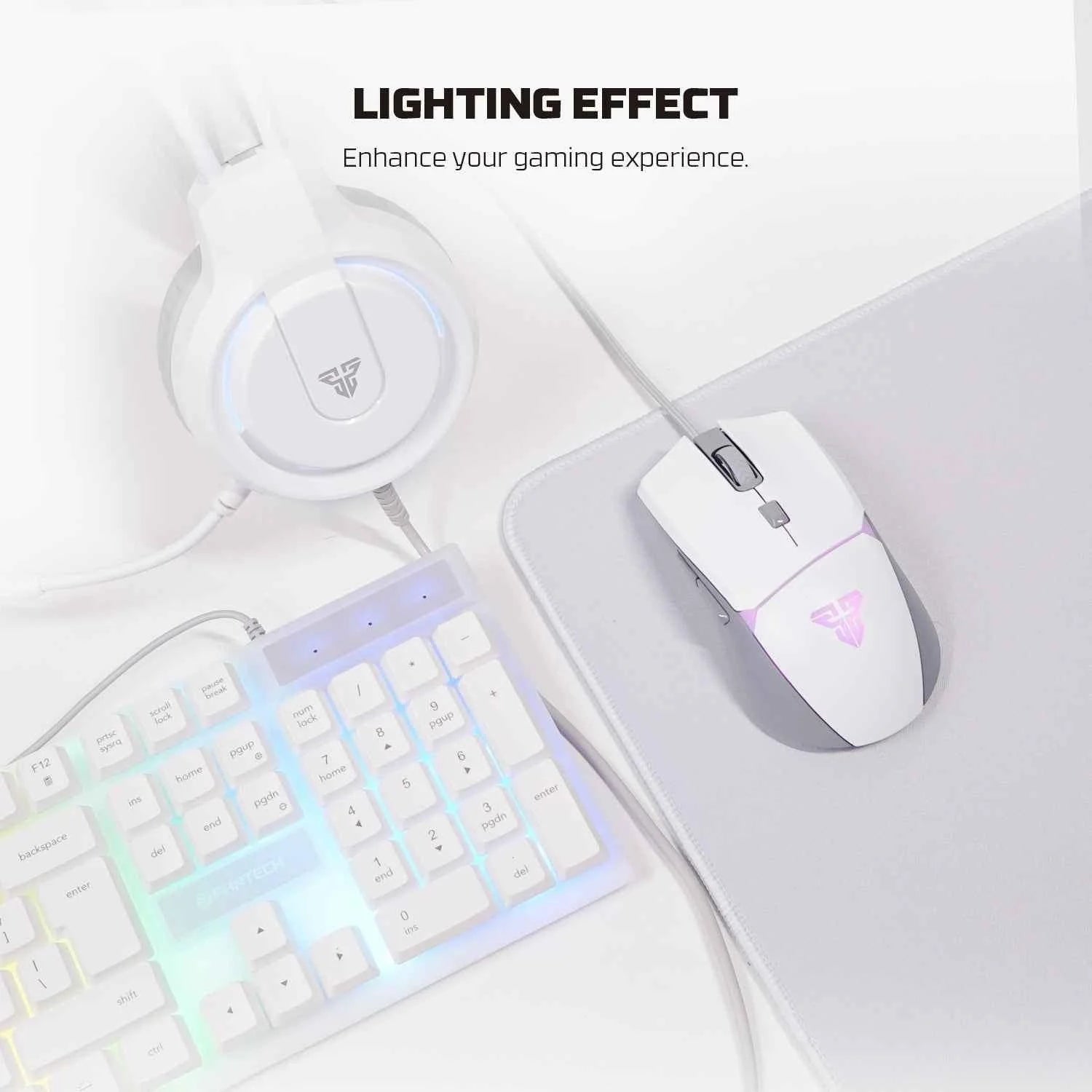 Fantech p51 gaming keyboard mouse bundle for ultimate gaming experience - kit