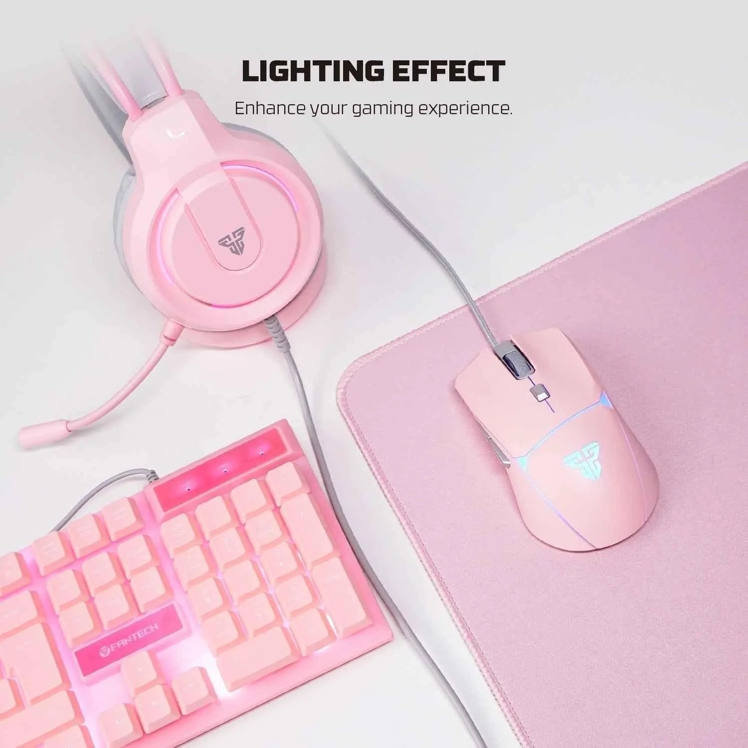 Fantech p51 power bundle gaming keyboard and mouse - kit