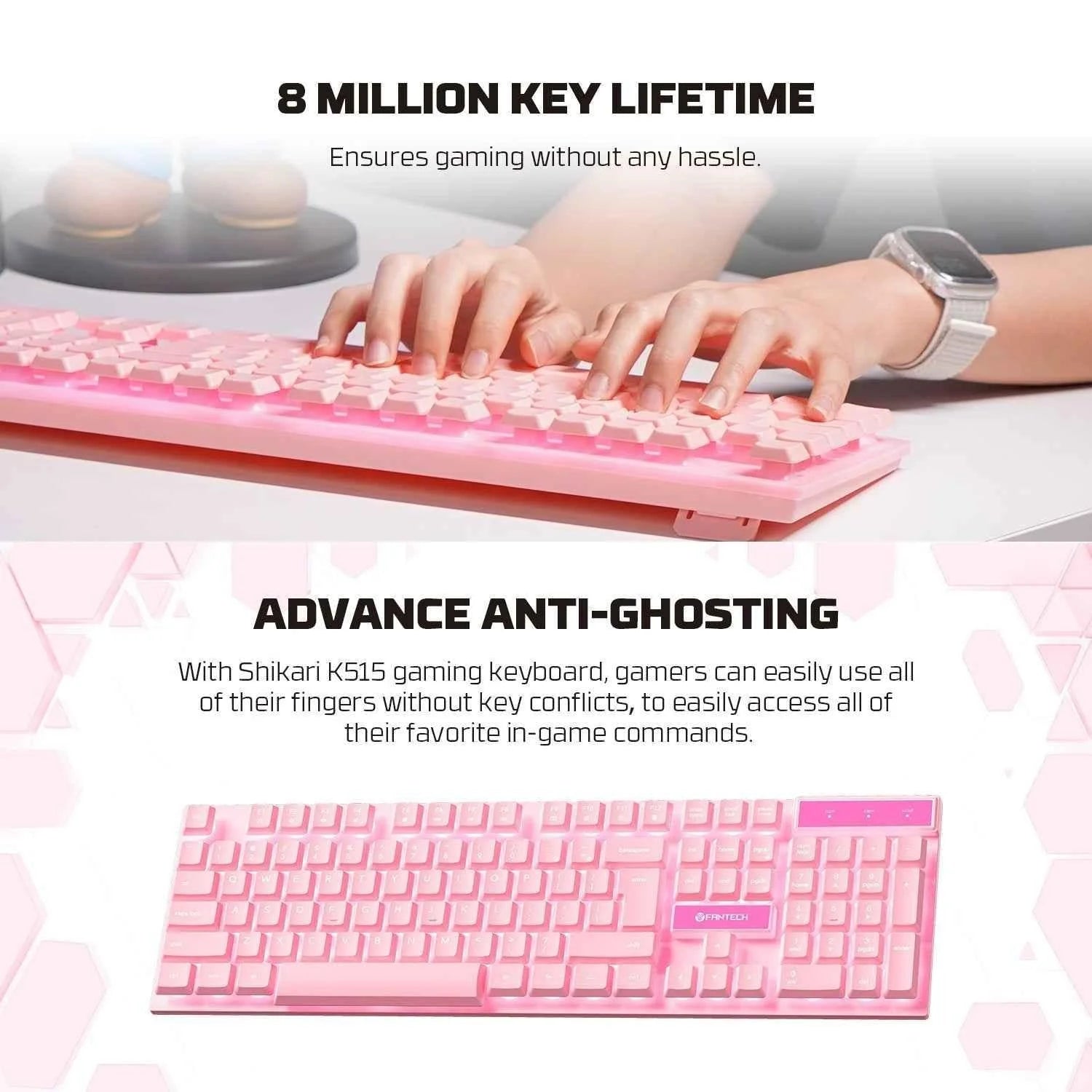 Fantech p51 power bundle gaming keyboard and mouse - kit