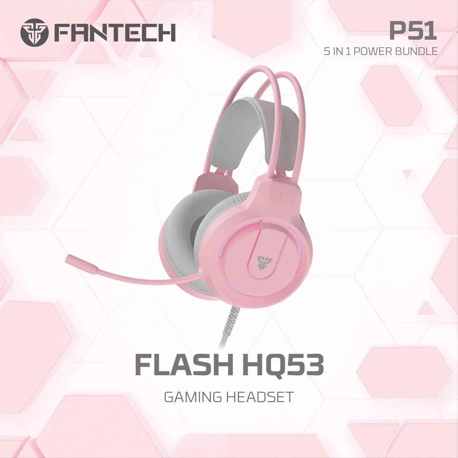Fantech p51 power bundle gaming keyboard and mouse - kit