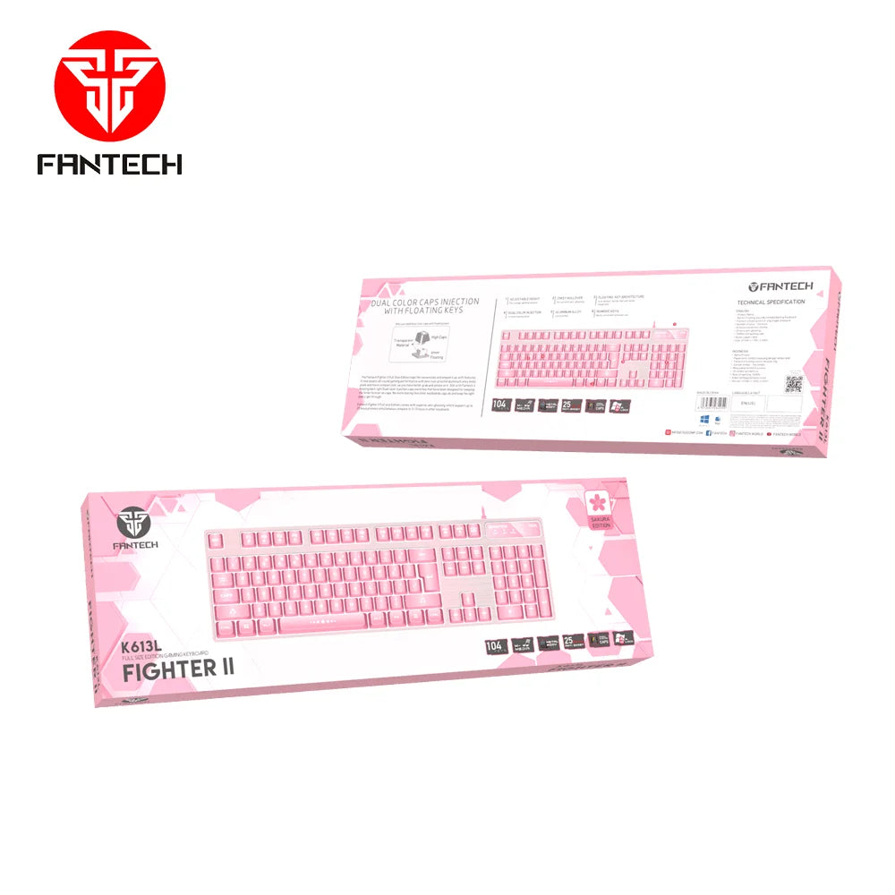 Fighter tkl ii k613l sakura edition gaming keyboard - keyboard