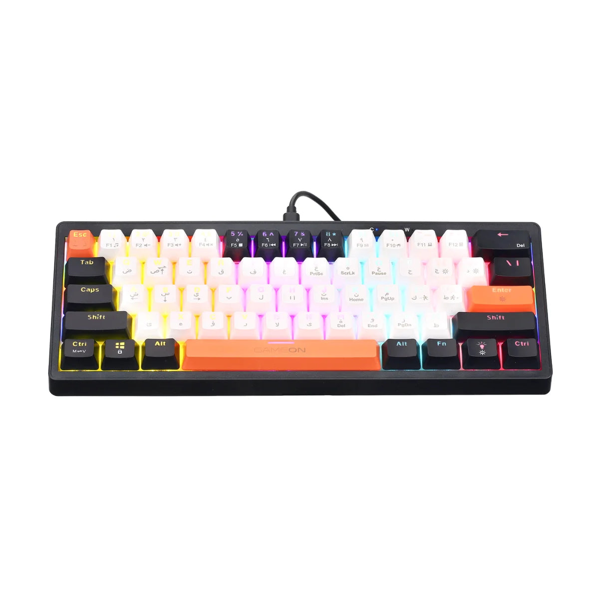 Gameon aerox series gomk160-rs 60% rgb mechanical - keyboards