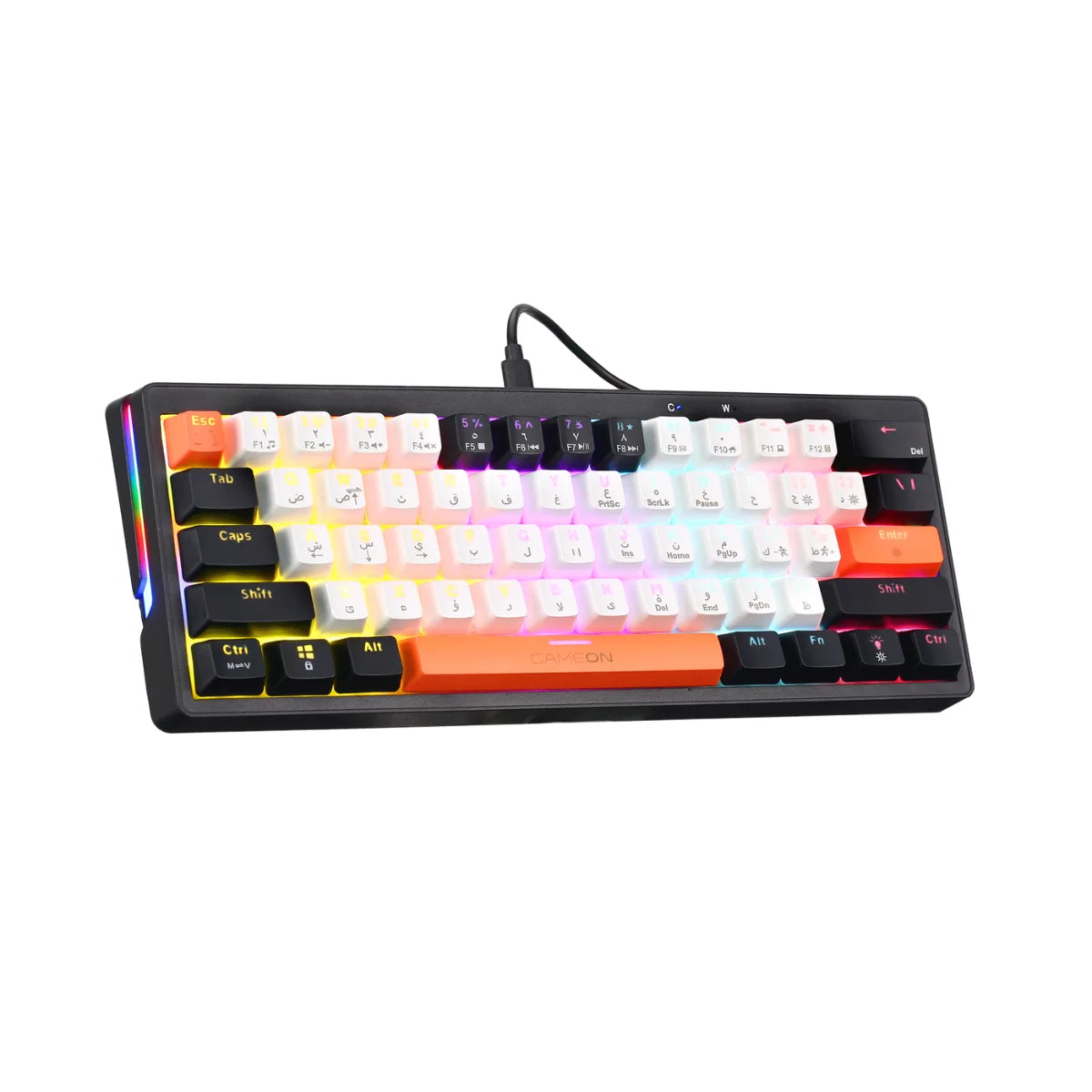 Gameon aerox series gomk160-rs 60% rgb mechanical - keyboards