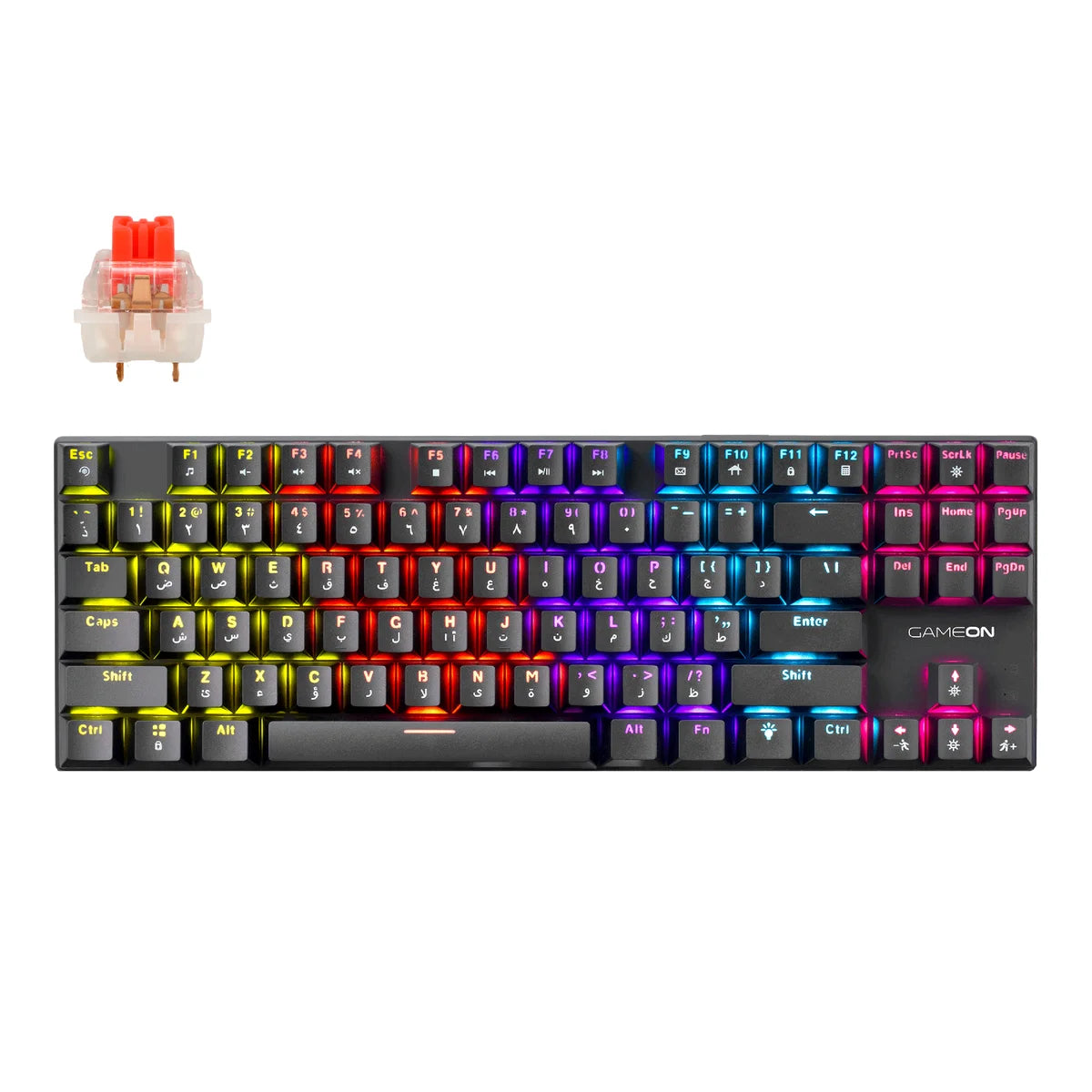 Gameon kenora series gomk87-rs 80% rgb mechanical - keyboards