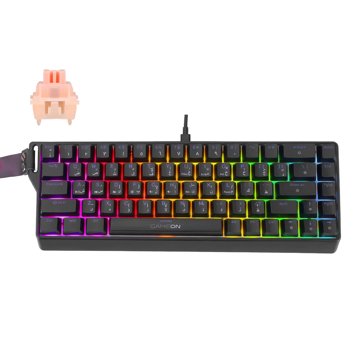 Gameon magpro series gomg1k8-rs 60% rgb magnetic - keyboards