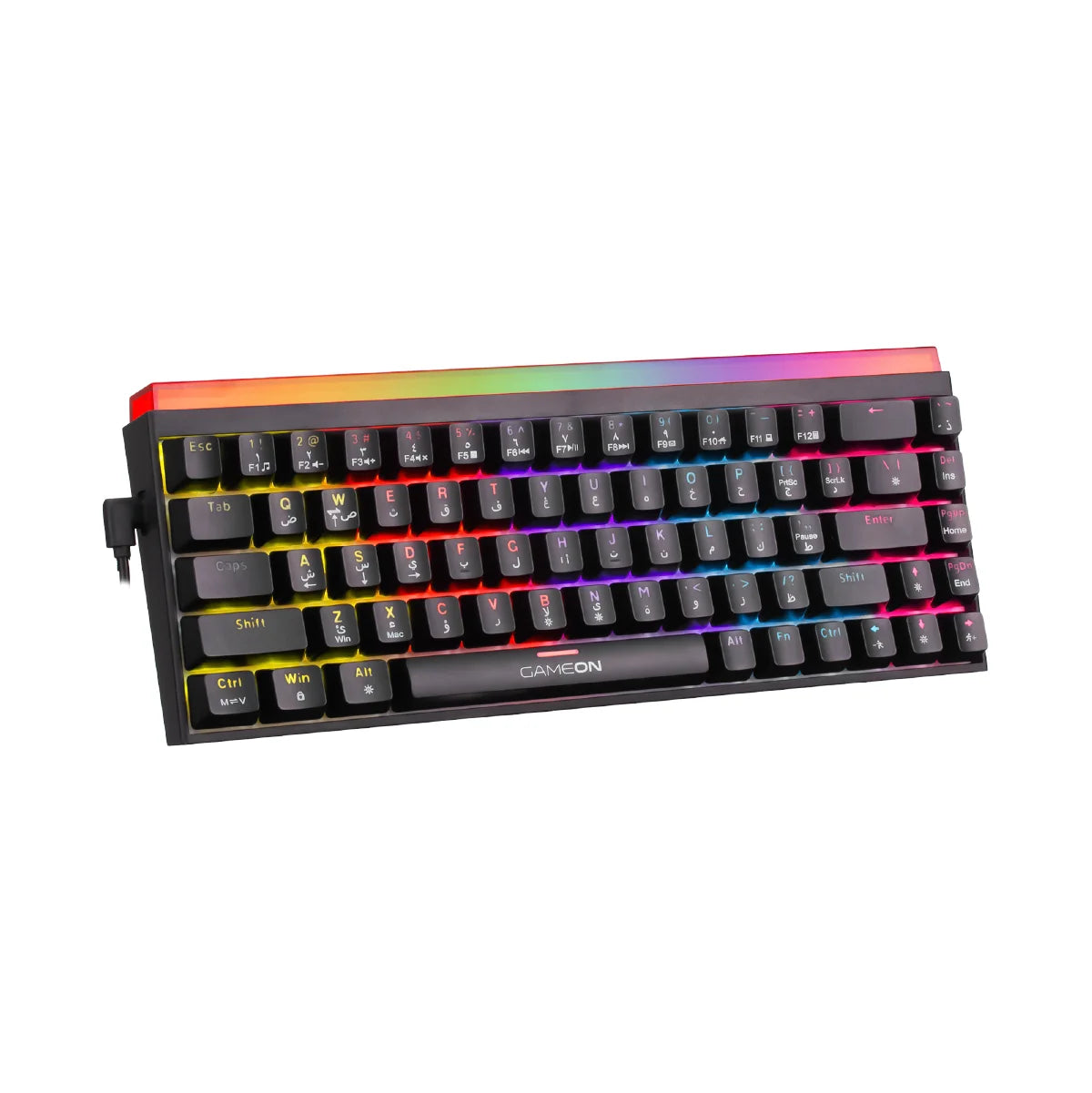 Gameon primex series go-mk260-rs 60% rgb mechanical - keyboards