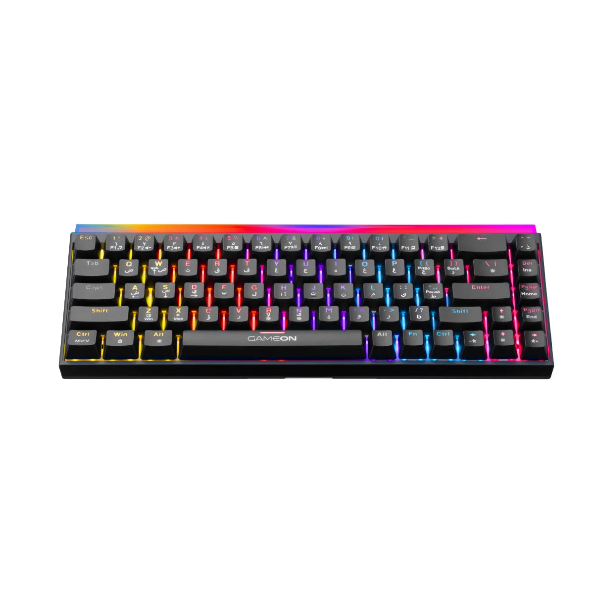 Gameon primex series go-mk260-rs 60% rgb mechanical - keyboards