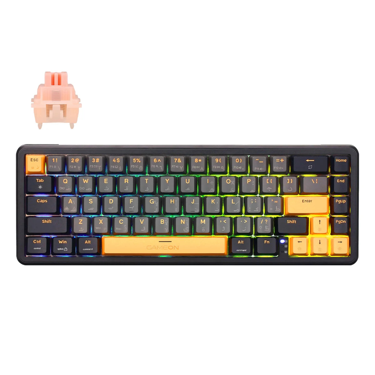 Gameon volt series gomgk68-rs 60% rgb magnetic - keyboards