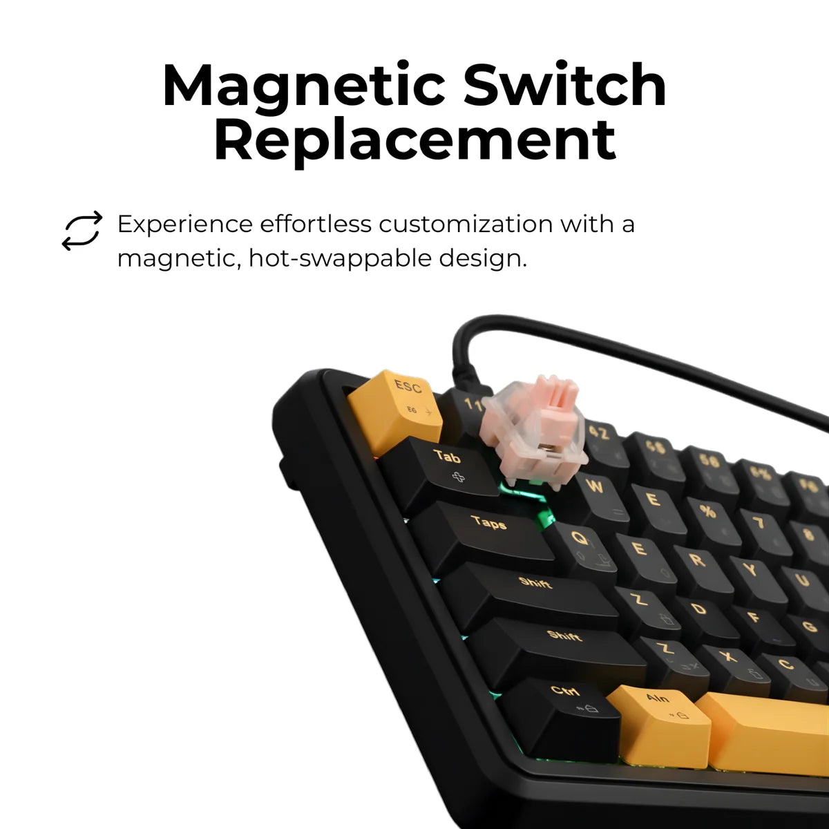 Gameon volt series gomgk68-rs 60% rgb magnetic - keyboards