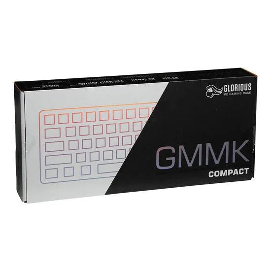 Glorious gmmk compact modular mechanical keyboard - white - keyboards