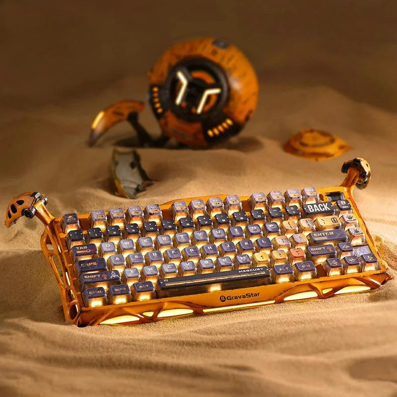 Gravastar mercury k1 pro special edition - battle worn yellow - keyboards
