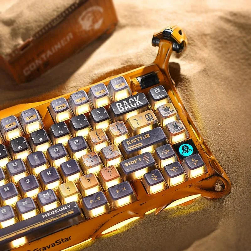 Gravastar mercury k1 pro special edition - battle worn yellow - keyboards