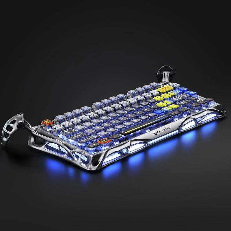 Gravastar mercury k1 pro wireless gaming keyboard - interstellar silver - keyboards