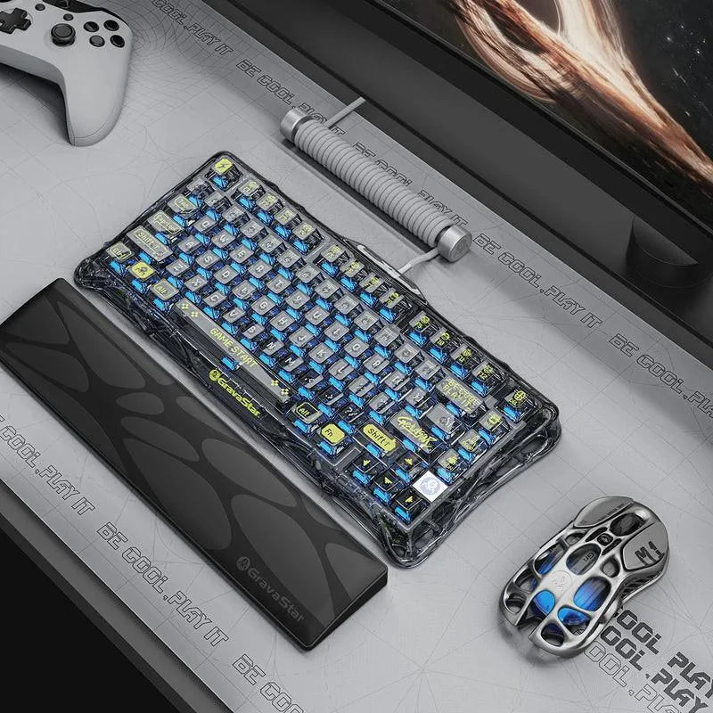 Gravaster mercury k1 lite - transparent black - keyboards