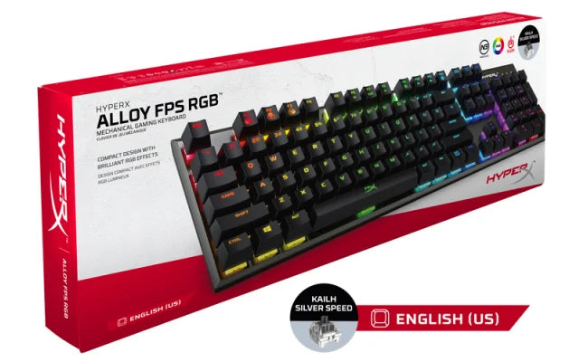 Hyperx alloy fps rgb kailh silver mechanical gaming keyboard - keyboards