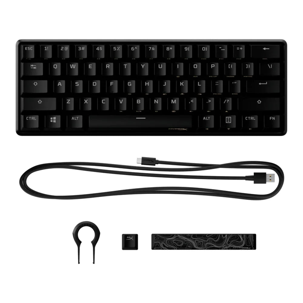 Hyperx alloy origins 60 keyboard - mechanical gaming keyboard with red switch - keyboard