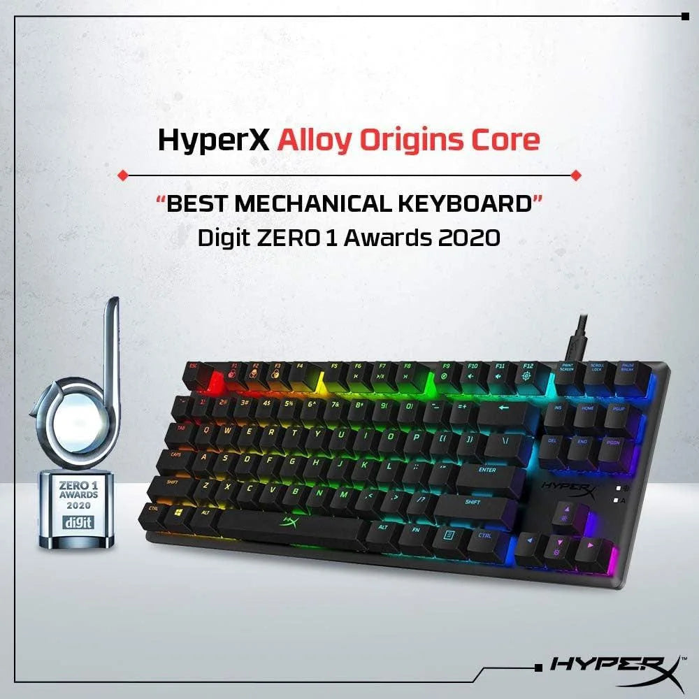 Hyperx alloy origins core tenkeyless mechanical gaming keyboard - keyboard