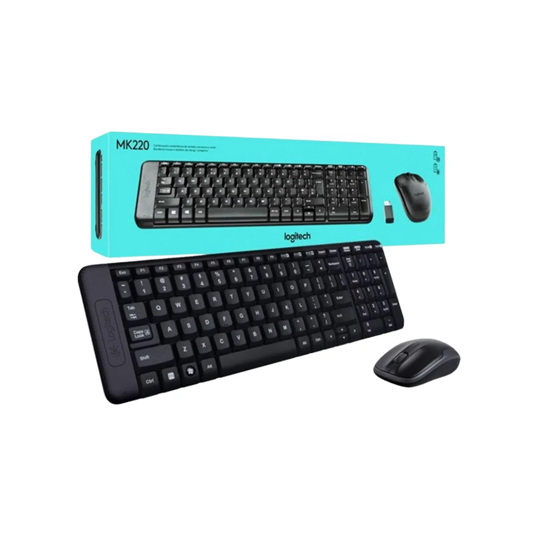 Logitech mk220 wireless combo keyboard and mouse - keyboard