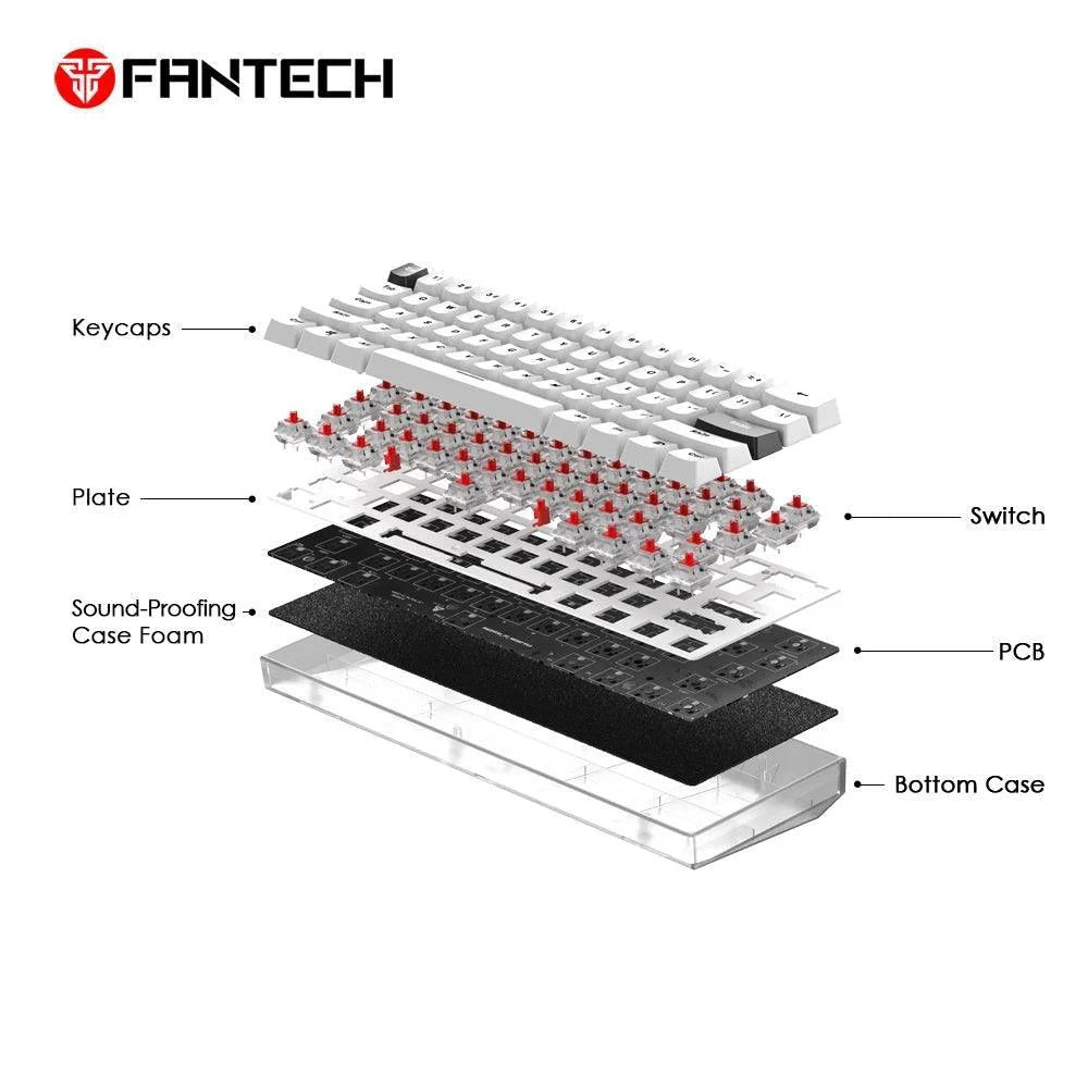 Maxfit61 frost wireless modular mechanical keyboard - keyboard