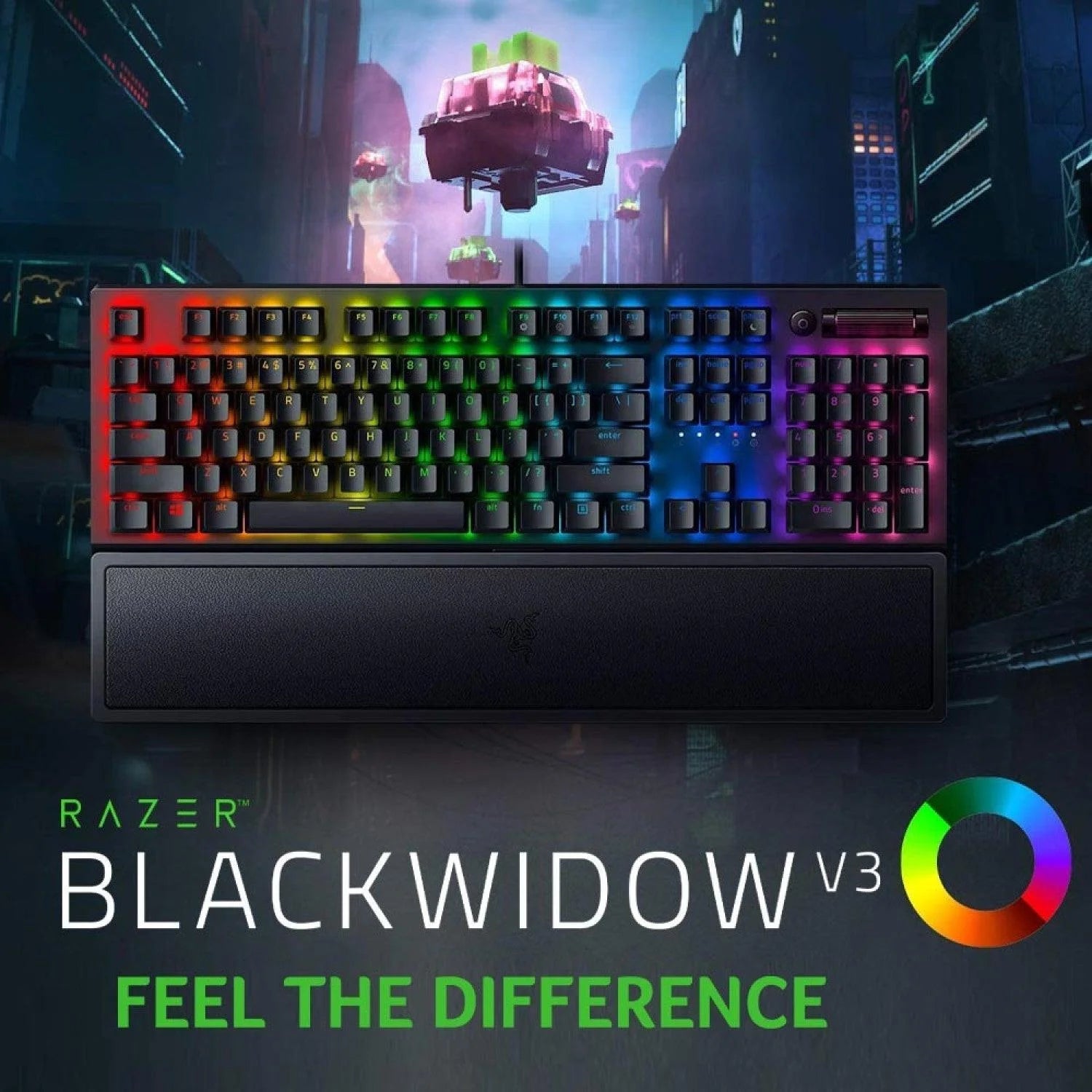 Razer blackwidow v3 mechanical keyboard with green switches chroma - keyboards