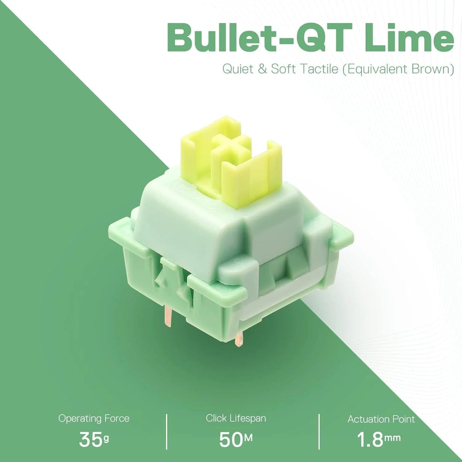 Redragon a113 bullet-qt switch - soft tactile mechanical switch for enhanced gaming experience