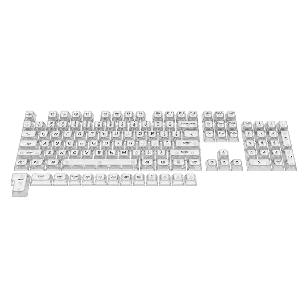 Redragon a137 transparent keycaps 117 keys - keyboards