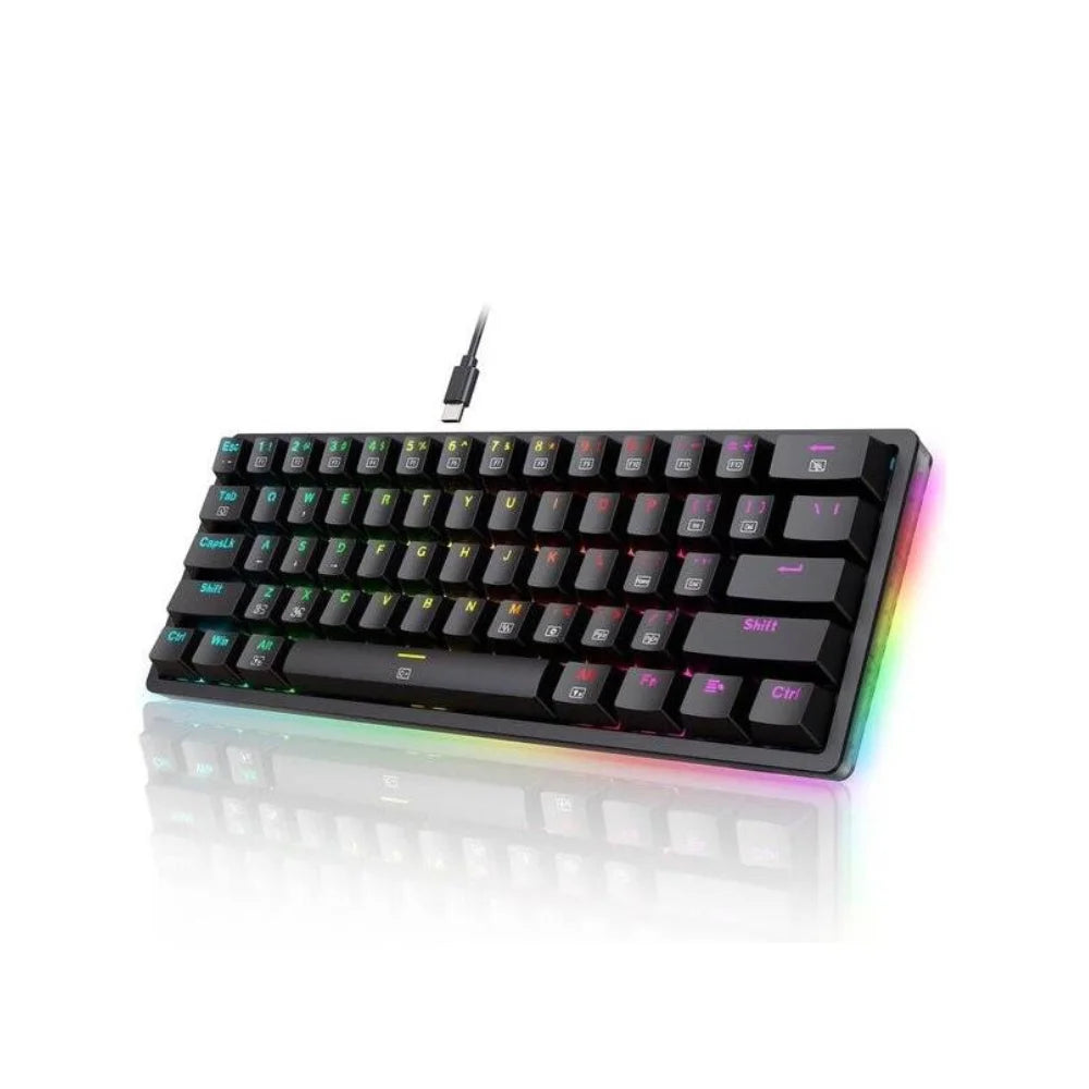 Redragon akali k642 rgb keyboard - 60% hot-swappable mechanical gaming keyboard - keyboard