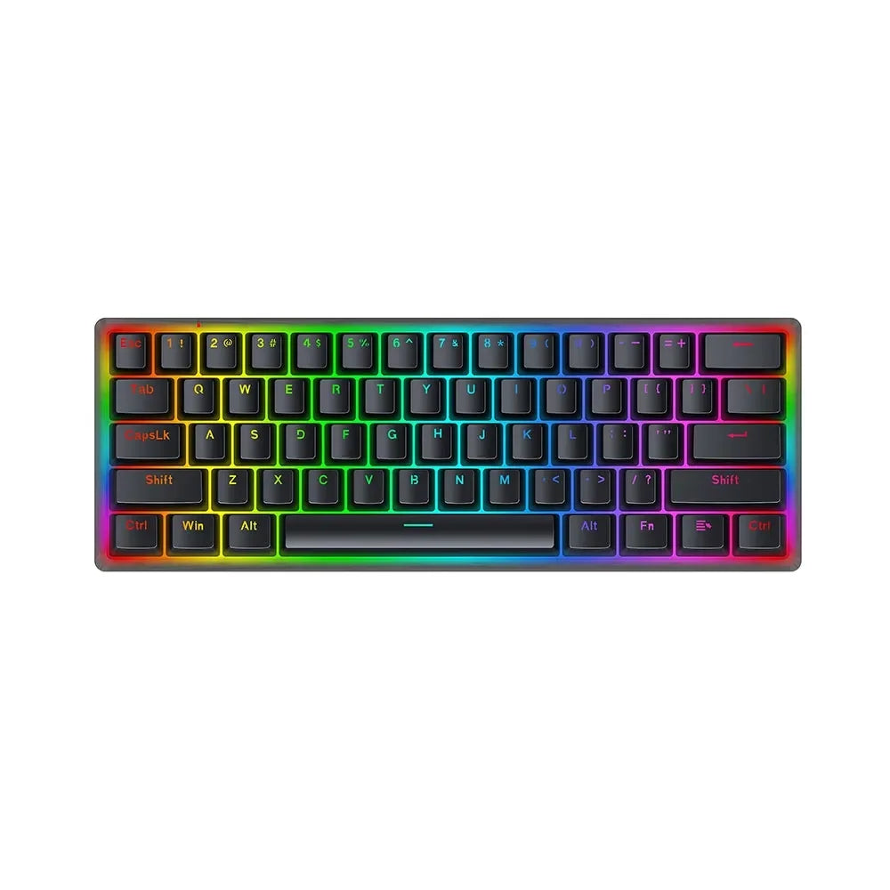 Redragon akali k642 rgb keyboard - 60% hot-swappable mechanical gaming keyboard - keyboard