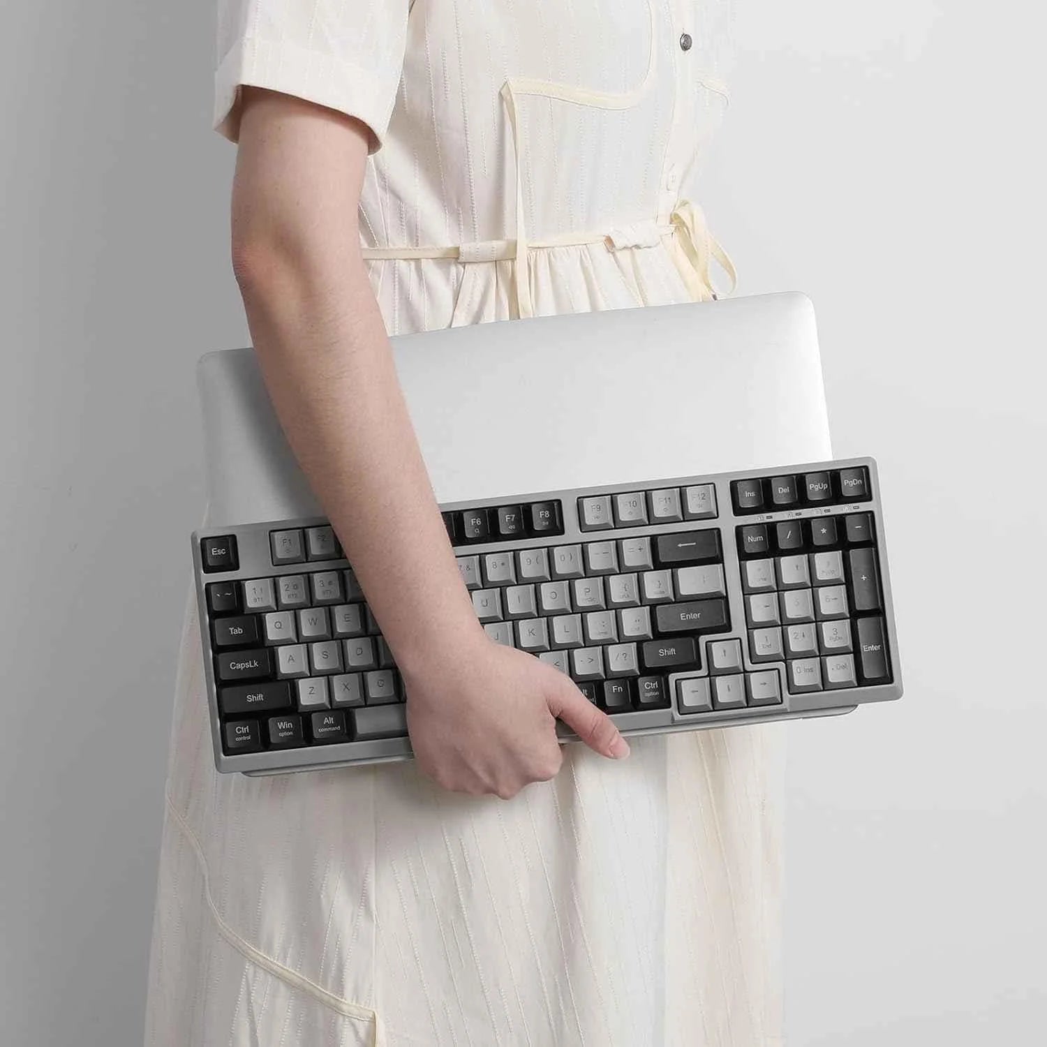 Redragon bk7114 wireless keyboard - 98 keys low-profile slim office pc - keyboard