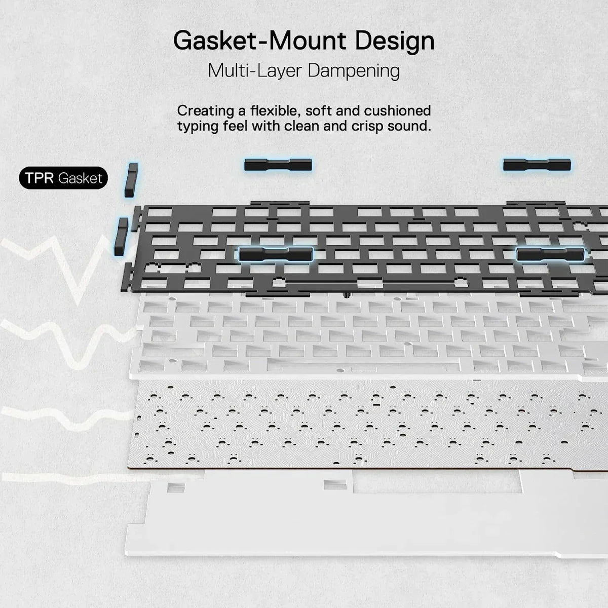 Redragon elf k649 pro mechanical 78% 3-modes connection - keyboards