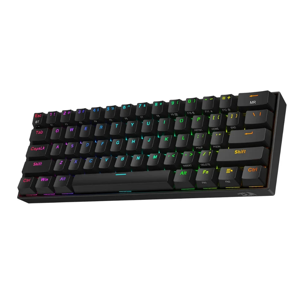 Redragon k530 pro draconic keyboard - 60% bluetooth/2.4ghz/wired with brown switch - keyboard