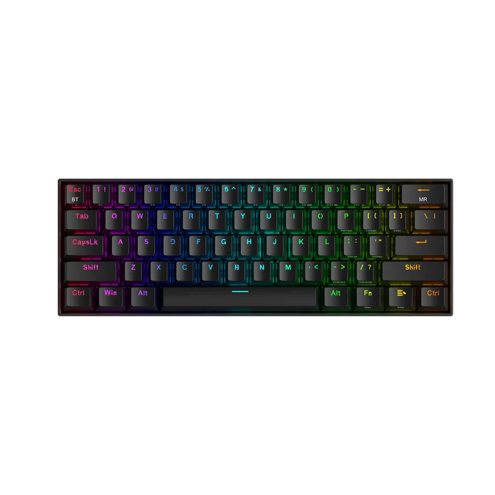 Redragon k530 pro draconic keyboard - 60% bluetooth/2.4ghz/wired with brown switch - keyboard