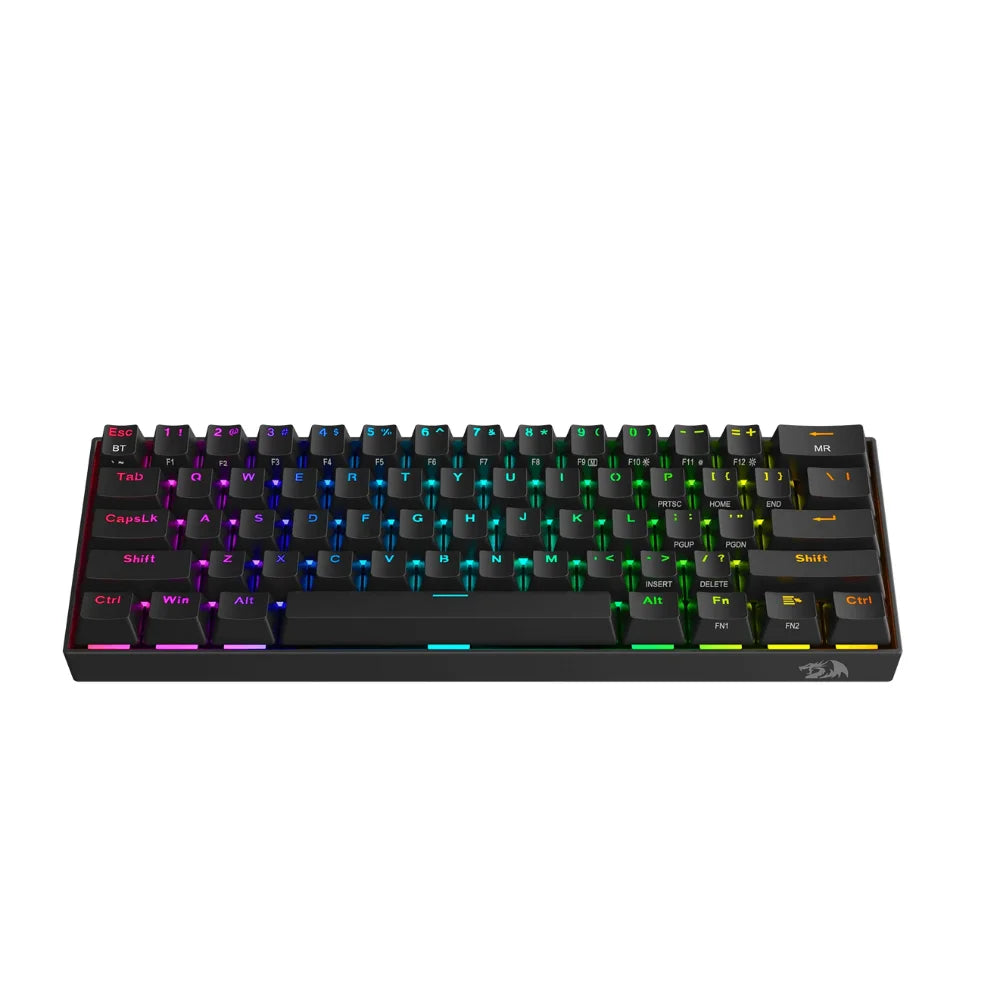 Redragon k530 pro draconic keyboard - 60% bluetooth/2.4ghz/wired with brown switch - keyboard