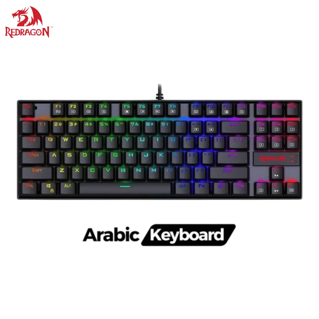 Redragon k552 rgb mechanical keyboard - wired tkl 75% gaming keyboard - keyboard