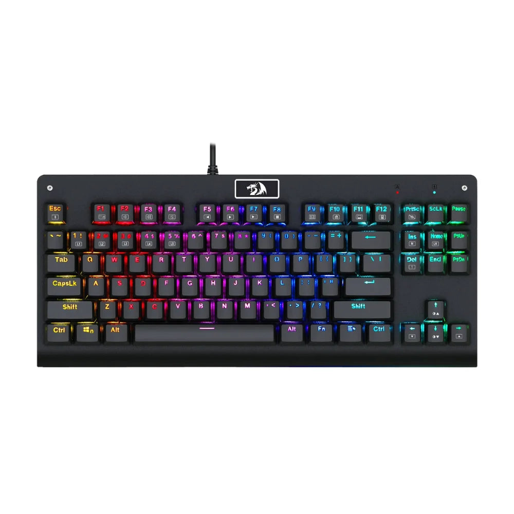 Redragon k568 rgb gaming keyboard - 87 keys mechanical gaming keyboard with vibrant rgb lighting - keyboard