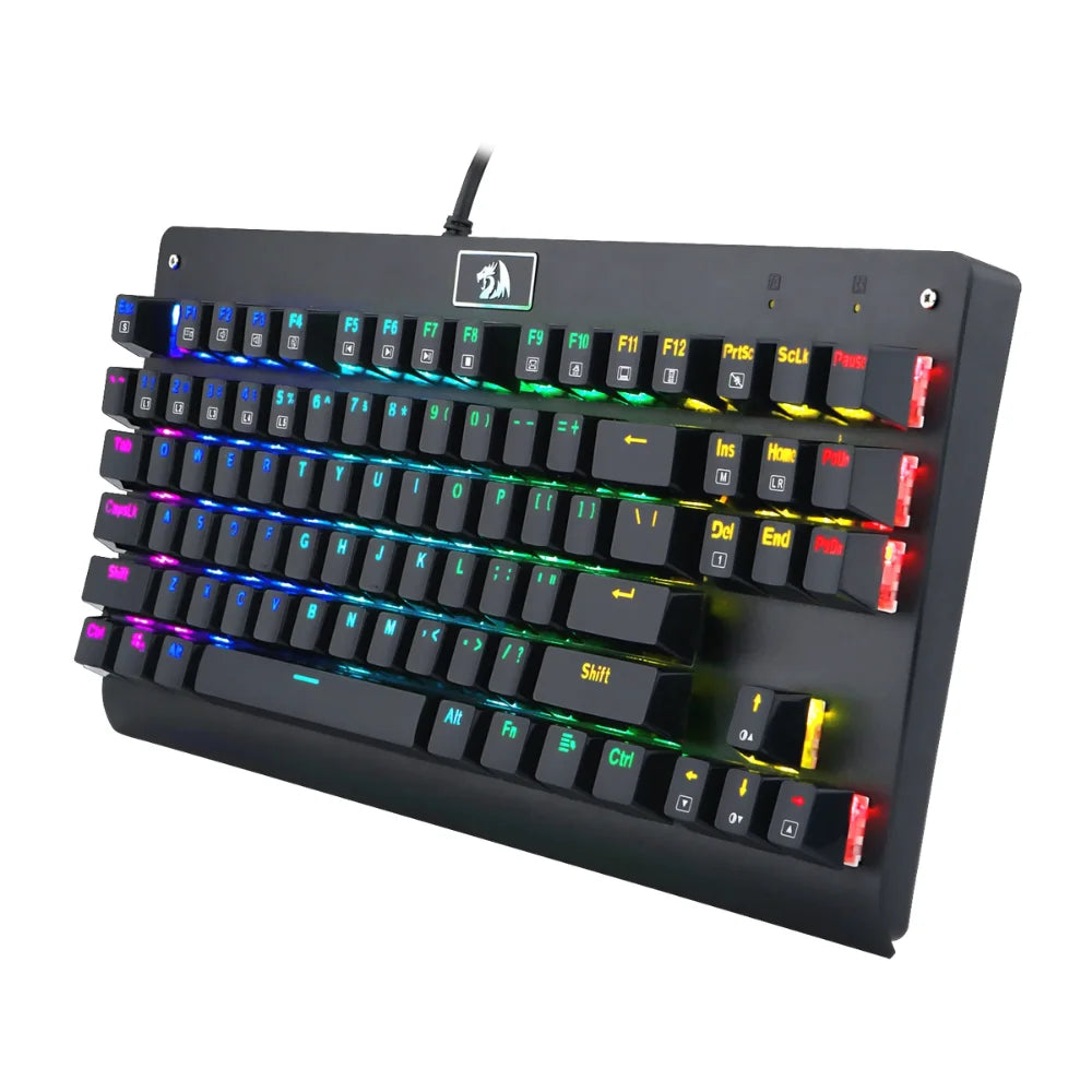 Redragon k568 rgb gaming keyboard - 87 keys mechanical gaming keyboard with vibrant rgb lighting - keyboard