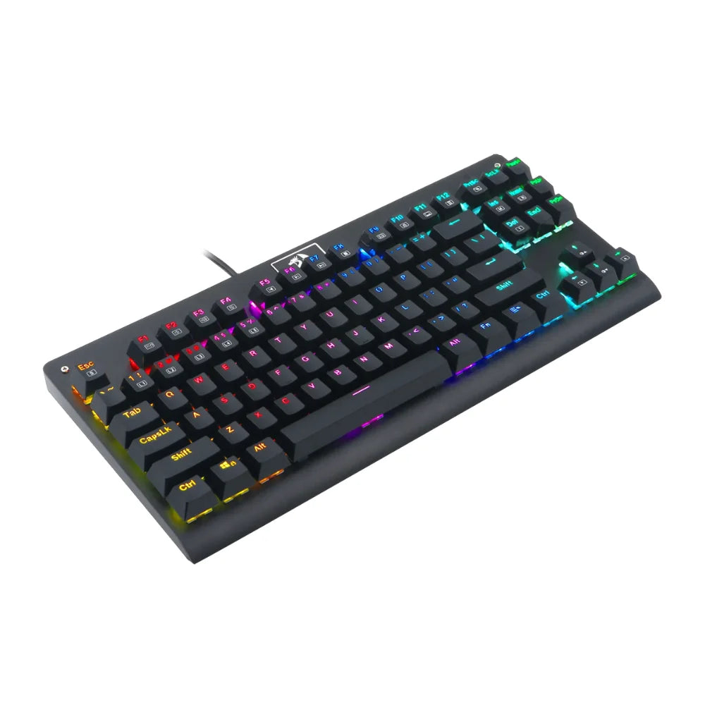 Redragon k568 rgb gaming keyboard - 87 keys mechanical gaming keyboard with vibrant rgb lighting - keyboard