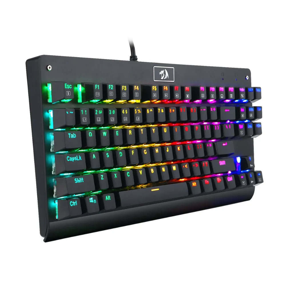 Redragon k568 rgb gaming keyboard - 87 keys mechanical gaming keyboard with vibrant rgb lighting - keyboard