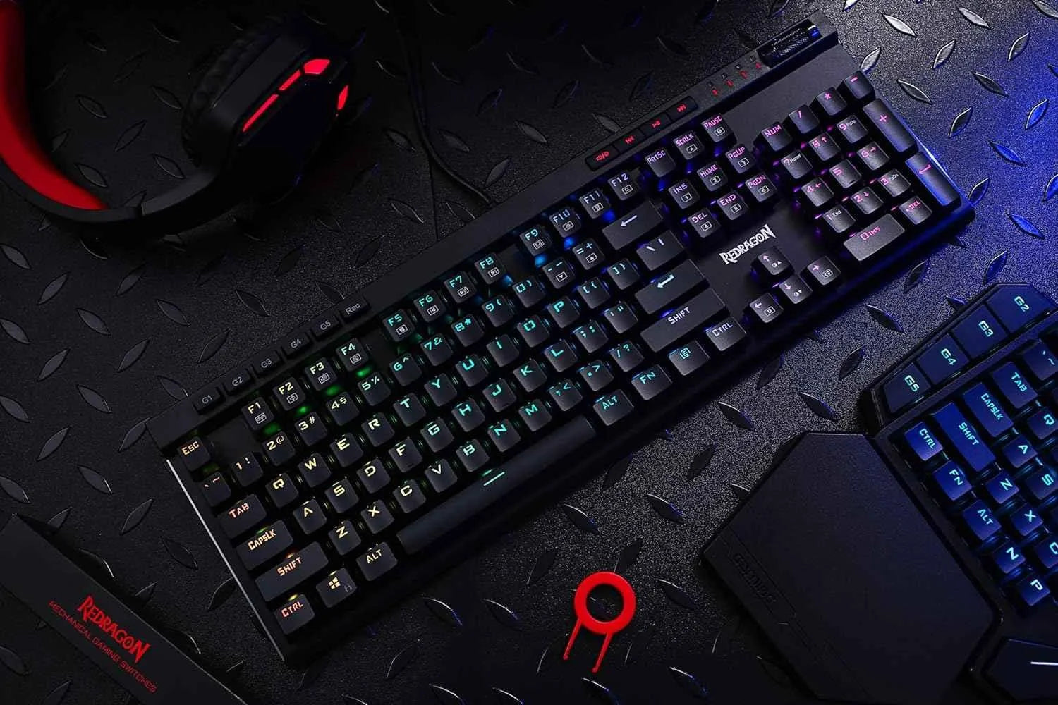 Redragon k580 vata rgb mechanical keyboard - led backlit gaming keyboard - keyboard